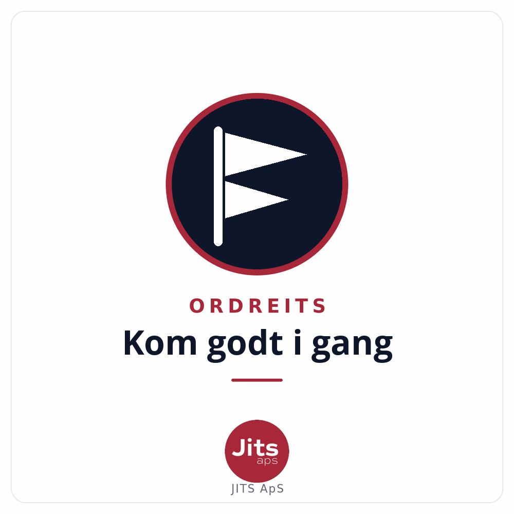 Ordreits Kom godt i gang — 4 timers opsætning